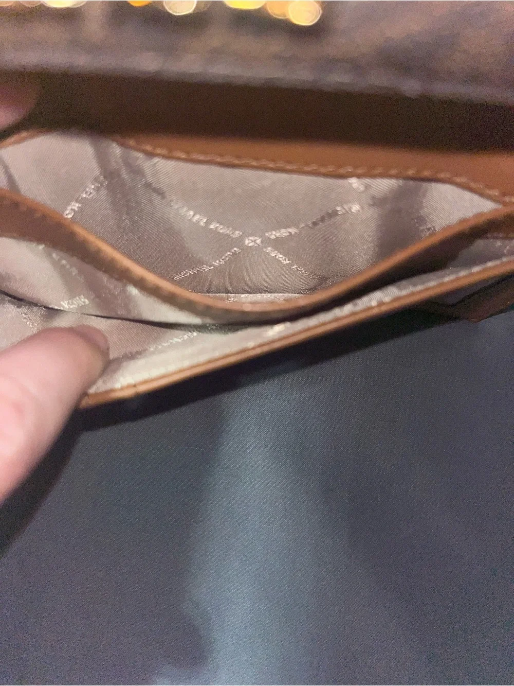 Michael Kors Brown monogram wallet